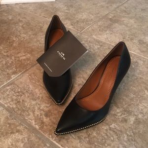 Black Coach Heels, size 7.5